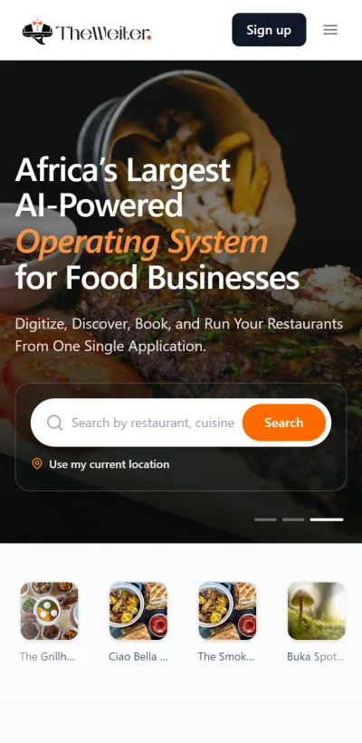 TheWeiter mobile app: Africa’s largest AI-powered operating system for food businesses