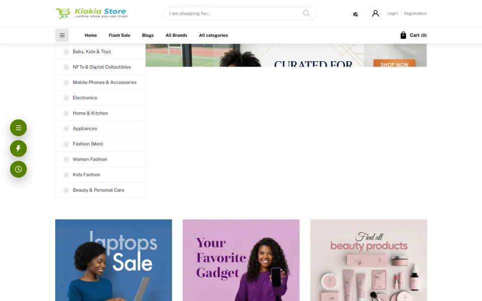 KiakiaStore website